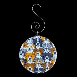 Australian Shepherd Dog Ornament Handmade Holiday Decor